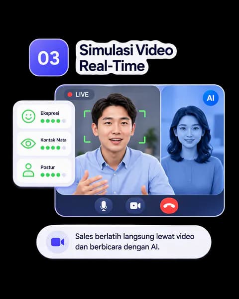 Simulasi video real-time dengan AI